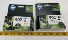 NOS Sealed HP 902 Ink Cartridges Cyan Magenta Yellow 2x Black (5 Total) EXPIRED picture