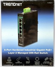 TRENDnet TI-PG541 5-Port Industrial Hardened Gigabit PoE+ DIN-Rail L2 Managed picture