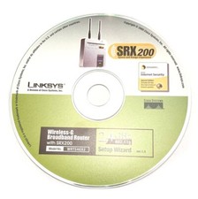 Linksys Wireless-G Broadband Router SRX200 Software Setup Wizard Drivers CD Only picture