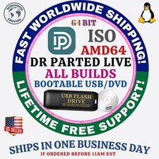 DR PARTED LIVE LINUX OS ISO 64BIT USB-DVD LIVE-FULL INSTALL DEBIAN 13 BASED picture
