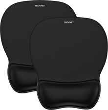 2 Pack Gel Ergonomic Mouse Pad with Wrist Rest, Non-Slip PU Base picture