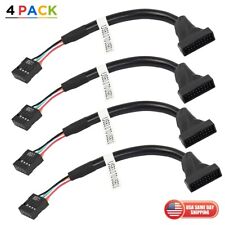 4pc USB 3.0 20 Pin Male to Female USB 2.0 9 Pin Motherboard Adapter Switch Cable picture