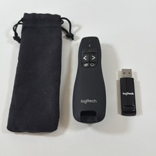 Logitech R-R0008 Wireless R400 Presentation Remote Clicker + Dongle Tested Clean picture