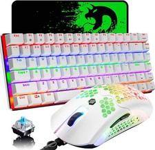 Gaming Keyboard and Mouse,3 in 1 Gaming Set,Rainbow LED Backlit Wired Gaming Key picture