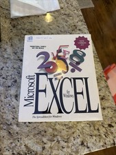 Microsoft Excel 4.0 for Windows Compatible w/ User Guide 1&2 Sealed picture