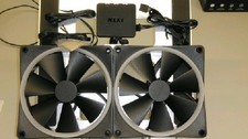 NZXT F140 RF-R14DF-B1 140mm Twin RGB Fan with Controller 1800-RPM 4-Pin - Black picture