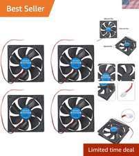 4PCS 12025 DC 12V Strong Quiet Computer Case Fan 120x120x25mm 2Pin High Perfo... picture