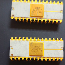 MOS MCS2027  Gold cap vintage ceramic chips (2x) all legs intact on one chip (BO picture