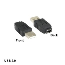 USB 2.0 Type A Male to Type Mini B 5Pin Female Adapter Camera PDA MP3 PS3 Device picture