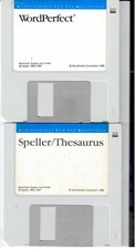 ITHistory SOFTWARE APPLE   (1989) WORDPERFECT and SPELLER THESAURUS ( 3.5