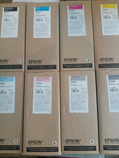 2021-22 Set 8 New Sealed Genuine Epson Inks T5961-T5964-T5969 PRO 7890 7900 9900 picture