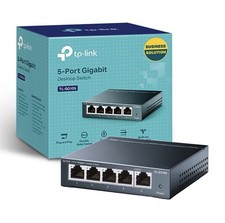 TP-Link TL-SG105 5-Port Gigabit Ethernet Unmanaged Metal Desktop Network Switch picture