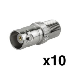 Construct Pro BNC Female to F Female Adaptors (10 Pack) picture
