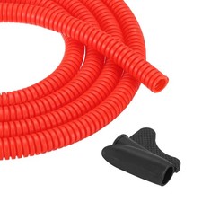 MECCANIXITY 1/4 Inch 10ft Split Wire Loom Tubing, Flexible Cord Protectors wi... picture