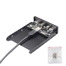 1 PC 3.5 Inch Ports USB Front Panel Floppy Bay For 19/20Pins Motherboards picture