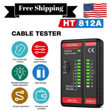 HT812A Network Cable Tester RJ11 RJ45 Dual-Use LED Display  USA picture
