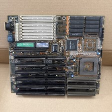 Vintage 486 VLB Motherboard Baby AT - BioTEQ Green PC Chipset VESA Local Bus picture