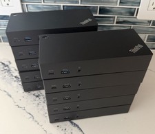 Lot of Qty 10 Lenovo ThinkPad DK1633 USB-C Dock Docking Station picture