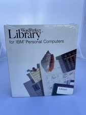 VTG Word Perfect DOS Version 3.0 IBM Personal CPU Floppy Disk Software Sealed picture