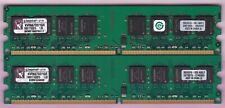 2GB 2x1GB PC2 5300 DDR2-667 KVR667D2/1GR KINGSTON RAM MEMORY KIT KINGSTON CHIPS picture