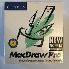 CLARIS MacDraw Pro Apple Macintosh Graphics Design Vintage Sealed NOS picture