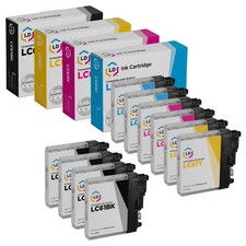 LD 10PK LC61 Black & Color Ink Cartridge Set for Brother DCP-165C DCP-585 DCP375 picture