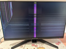 asrock phantom gaming 27” FHD (1920 X 1080) 165Hz/1ms CRACKED SCREEN picture