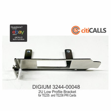 Digium 3244-00048 2U Low Profile Bracket for TE235 TE236 PRI Digital Cards picture