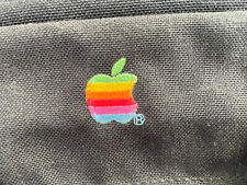 Vintage Apple Rainbow Logo Black Messenger Bag Laptop Bag picture