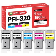 PFI-320 Pigment Ink Tank Set 5-Pack Ink-5 Pack, Pack picture