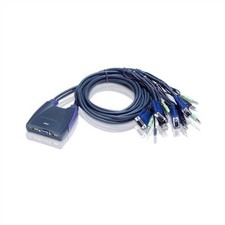 ATEN CS64US KVM Switch VGA USB Audio Kvm Switch 4-Port Type-A VGA CS64US-AT picture