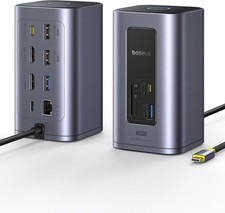 Baseus Nomos Air 12 in 1 Docking Station, Dual Monitor Laptop Docking Station picture