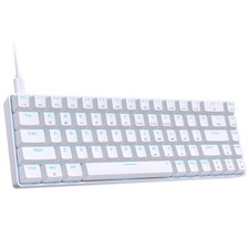 T68SE 60% Gaming Mechanical Keyboard,Ultra Compact Mini 68 Key with Red Switc... picture