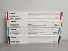 Canon T01 Toner Cartride set Yellow Magenta Cya Black, imagePRESS C60 picture