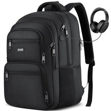 Paude Laptop Backpack,School Backpack Large Bookbag for High 15.6inch, Black picture