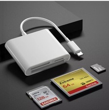 CF SD Card Reader USB Compact Flash Card Reader 3-Slot Memory Card - A0048 picture