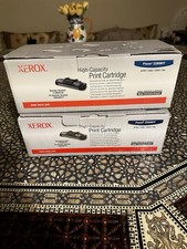 Lot 2 Genuine Xerox Phaser HY Black Toner Cartridge 113R00730, 113R730, CWAA0747 picture