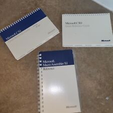 1987 MICROSOFT C5.0 5.1 Quick Reference Guide Macro Assembler 5.1 Lot picture