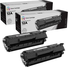 2PK Q2612A LD Toner Cartridge For HP 12A LaserJet 1012 1010 1018 1020 3030 3020 picture