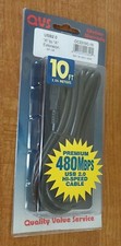 NEW: QVS USB 2.0 (10 Ft, 3.04M) Cable, 