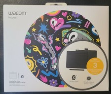 ​Wacom Intuos Small Bluetooth Graphics Drawing Tablet Black CTL-4100WL 4K Pen picture