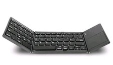 FOLDING WIRELESS KEYBOARD RECHARGEABLE KEYPAD SLIM COMPACT For PHONES & TABLETS picture