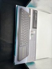 K400 Plus Wireless QWERTY Keyboard with Touchpad for Effortless Media Control picture