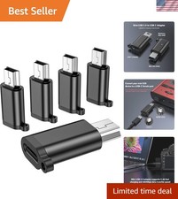 Durable USB-C to Mini-USB Adapter – Charge & Sync Multiple Devices (5 Pack) picture