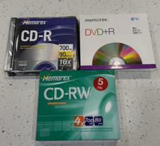 Memorex Blank CD-R CD-RW DVD+R Lot 700MB 4.7GB Recordable Discs 16x 4x picture