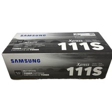 Samsung MLTD111S Black Toner Cartridge Genuine OEM Retail Box Quick Ship NEW picture