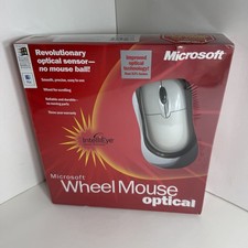 Microsoft Wheel Mouse Optical Win 32 USB PS2/USB New Sealed picture