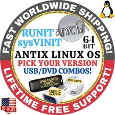 ANTIX LINUX OS LATEST sysVinit, Runit BASE, CORE, FULL, NET USB, DVD INSTALLER picture