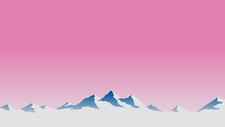 Landscape minimalism nature pink background mountains Custom Gaming Mat Desk picture