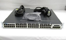 Cisco Catalyst C3750X-48PF-E 48-Port GbE Switch with C3KX-NM-1G & 2x 1100W PSU picture